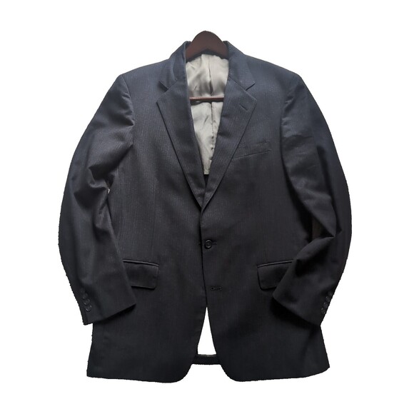 Cricketeer Other - Hects Cricketeer Vintage Suit Jacket Men's 46R Dark Gray Wool Light Pinstripe
